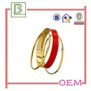 Red Enamel Bangles Set of 3 PCS