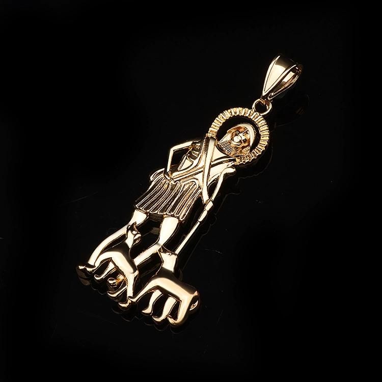 Necklace Accessories 18K Gold Jewelry Religious Men Gold Pendant