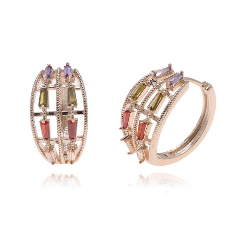 Cubic Zirconia Fashion Feminine Glamour Earrings