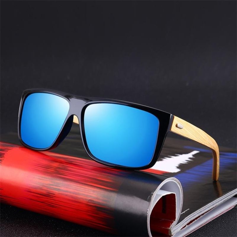 European and American New Fashion Sunglasses Men′s Classic Sunglasses Bamboo Glasses Wholesale Sg3003