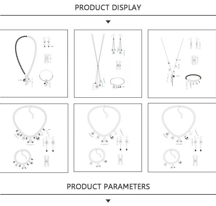 2020 Hot Fashion Halloween Theme Earrings Ring Bracelet Necklace Set