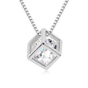 Square Fashion Necklace Crystal Jewelry