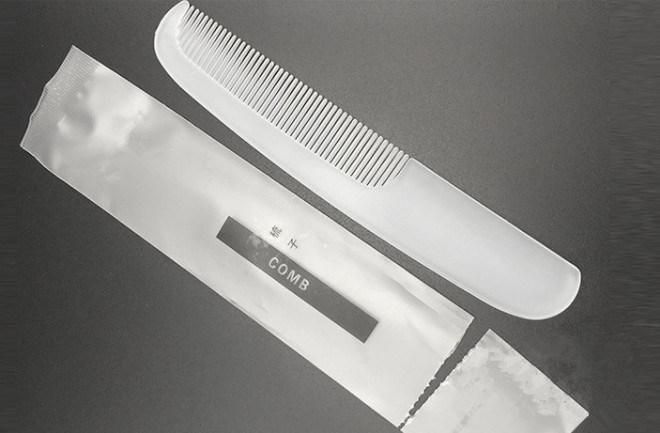 Plastic Comb with Print Logo Bag Packing