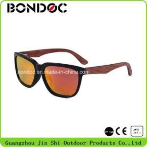 Fashion Wooden Sunglasses with PC Frame