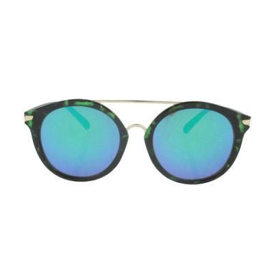 Double Bridge PC Frame with Green Revo Demi Sunglass