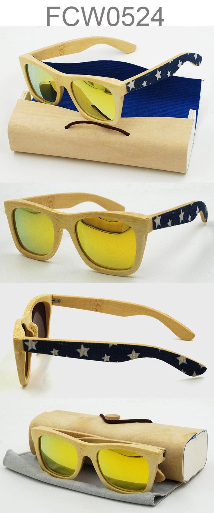 Handmade Simple Brand Wooden Sunglasses (with Ce, FDA)
