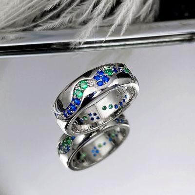 Fashion Jewelry for Gift Cubic Zirconia Birthstone Brass Women Ring