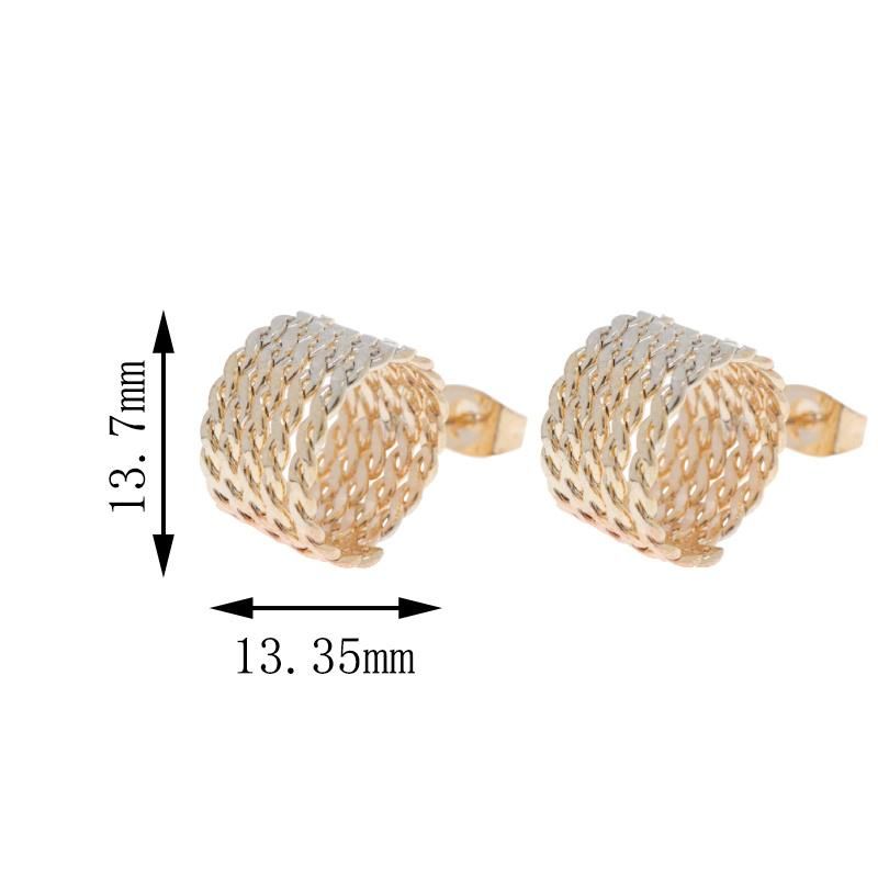 Wholesale Ladies Glamour Tricolor Fashion Stud Earrings