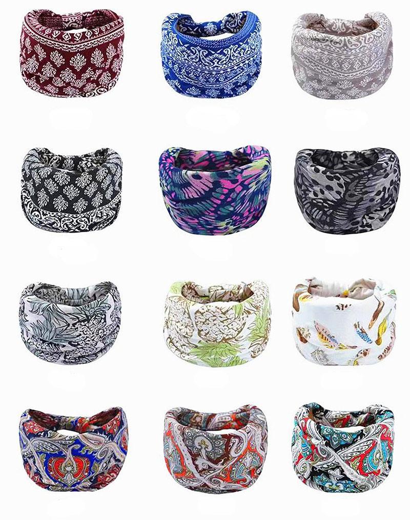 New Knot Wide Wdge Printed Sports Headband