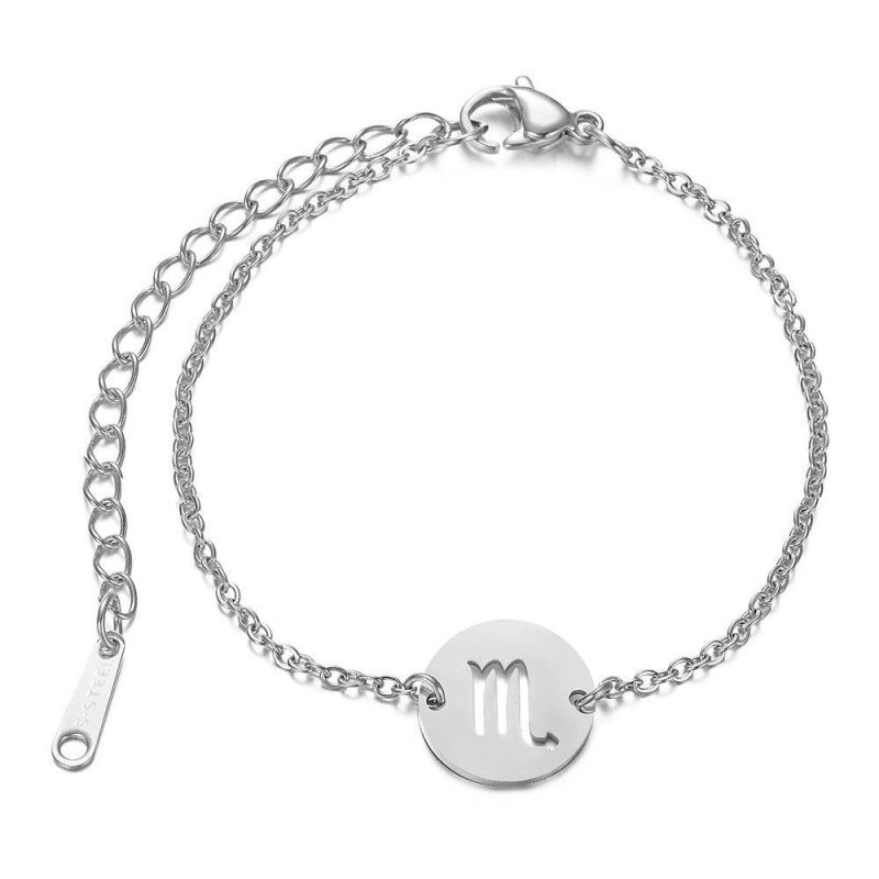Manufacturer Custom Fashion Jewelry Bracelet High Quality Waterproof Cheap Engrave Charms Bracelet Stainless Steel Bijoux Acier Inoxydable
