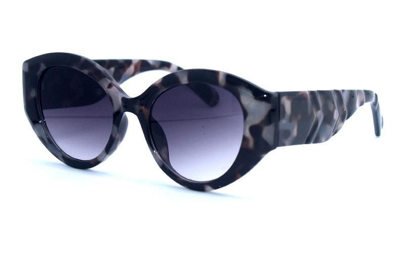 High Fashion Lady Plastic Full Frame Sunglasses