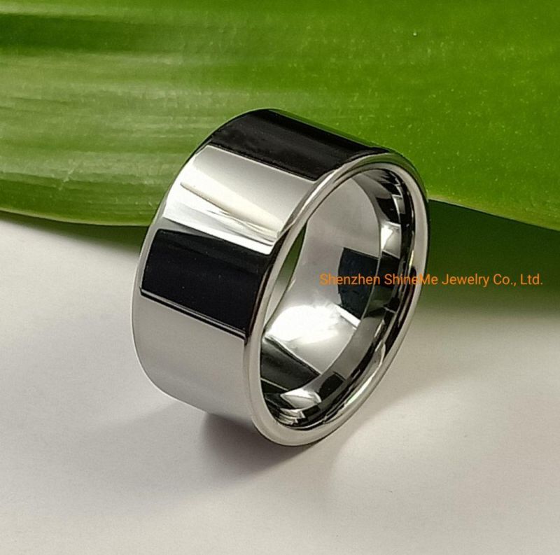 High Quality Body Jewelry Tungsten Rings Silver Jewelry 12mm Width Polished Tungsten Carbide Ring Tst2920