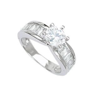 925 Silver Filled Women Wedding Ring Jewelry for Love Gift