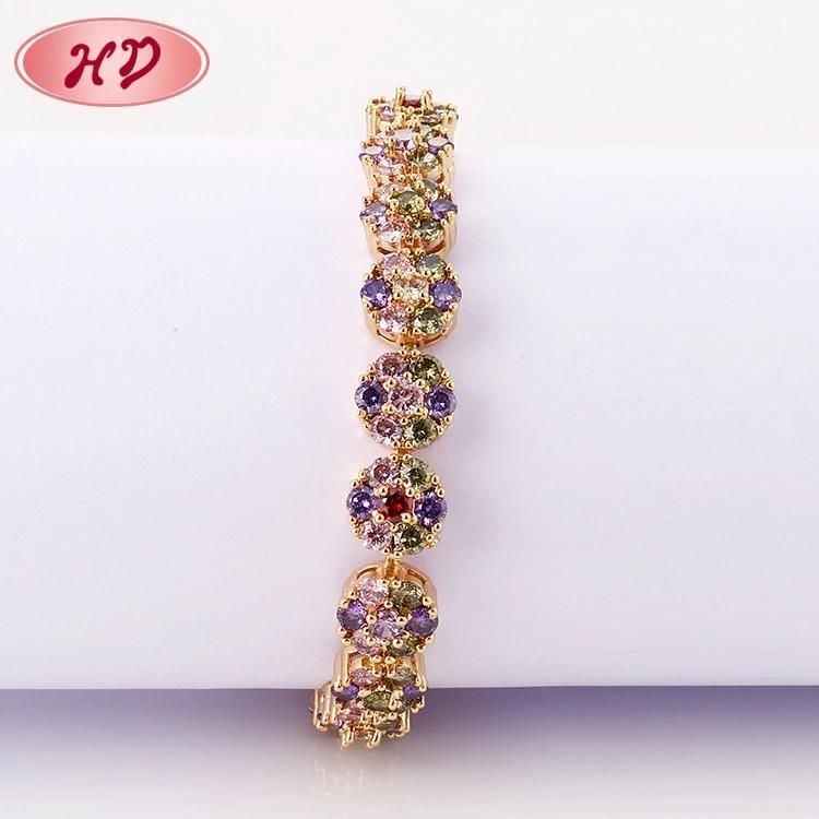 Fashion 18K Rose Gold Plated Chain Bracelet Designs for Woman