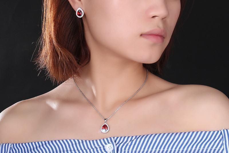 Sc Fashion Brand Women Zircon Brass Shiny Jewelry Set