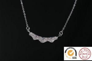 Fashion 925 Sterling Silver Necklace with Micro Pave Set Pendant