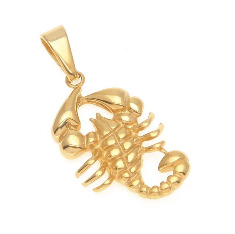 Hip-Hop Vacuum Color-Protected Electroplated Stainless Steel Pendant Neckalce