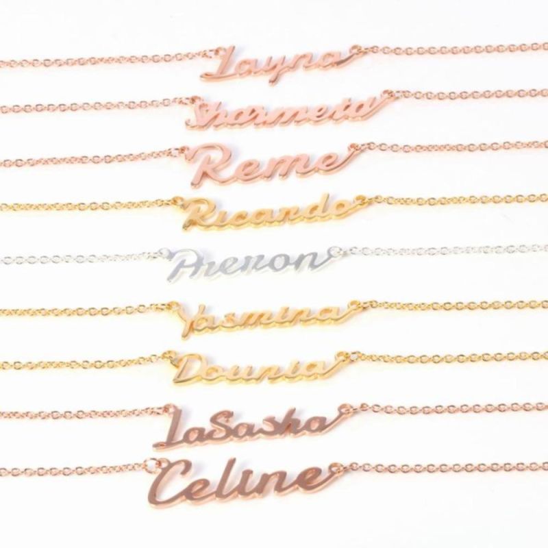 Wholesale Customized Name English Letter Word Stainless Steel Necklace