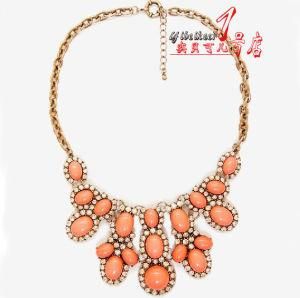 Hot Selling Zinc Alloy Forever Design The Banquet Gorgeous Necklace with Stones (FT332)