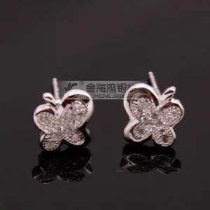 Hot Selling 925 Sterling Silver Butterfly Earring
