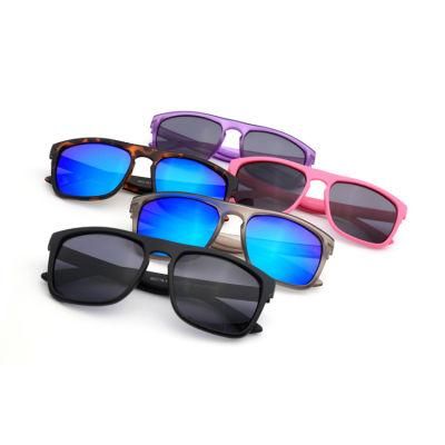 UV400 Polarized Retro Mens with Mirror Lens Plastic Fashion Sunglasses