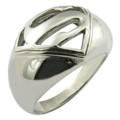 Stainless Steel Movie Superman Ring
