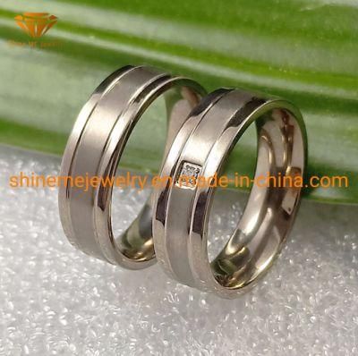 Wholesale Jewelry Superior Titanium Wedding Rings for Couples Tr1957