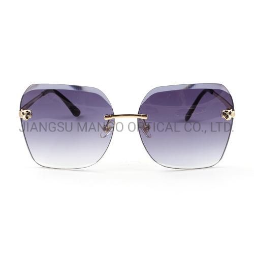 Gold Fox Temple End Decoration Big Shades Sunglasses