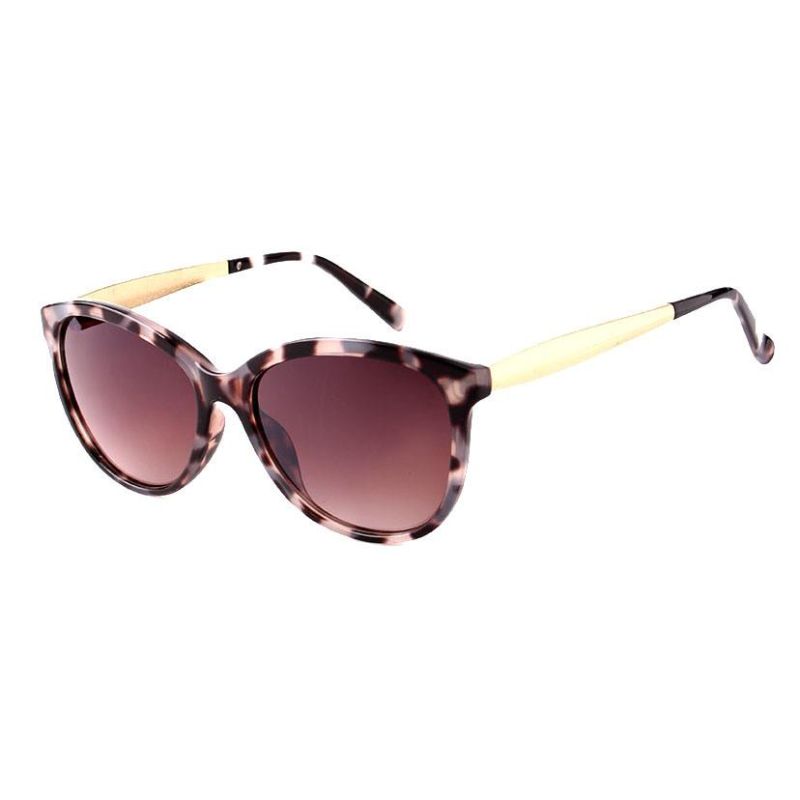 2018 Very Simple Women Fashion Sunglasses with Metal Temples