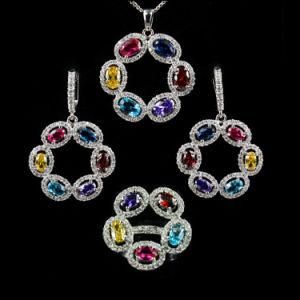 Fashion Jewelry for Costume Colorful Cubic Zirconia Stone Party Jewelry