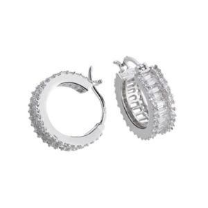 New Cubic Zirconia Hoop Style Womens Jewelry Earrings