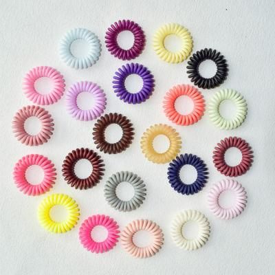 Frosted Colorful Coil Hair Tie for Women Simple Solid Colors Elastic Hair Tie for Gilr&prime; S Decoration