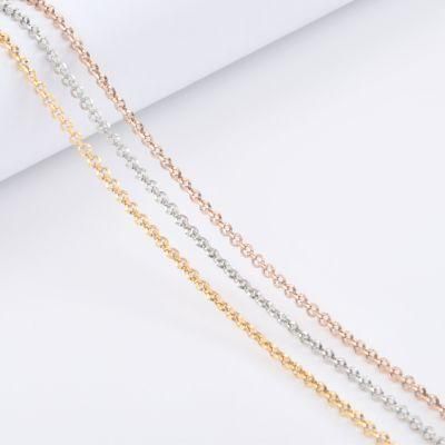 Hot Selling Fashion Accessories Jewelry Triangle Wire Belcher Chain Jewellry for Bracelet Necklace Jewelry Design
