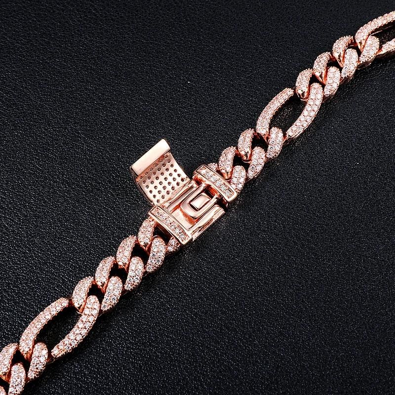 Three Colors Hollow out Twist Chain Copper Necklace