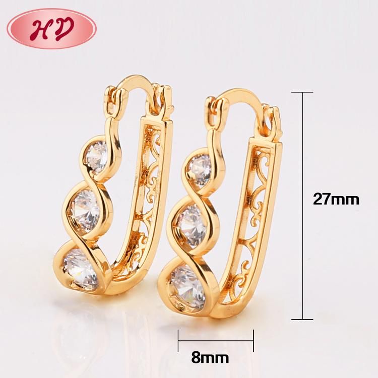 Fashion 18K 14K Gold Plated Imitation Earring Jewelry