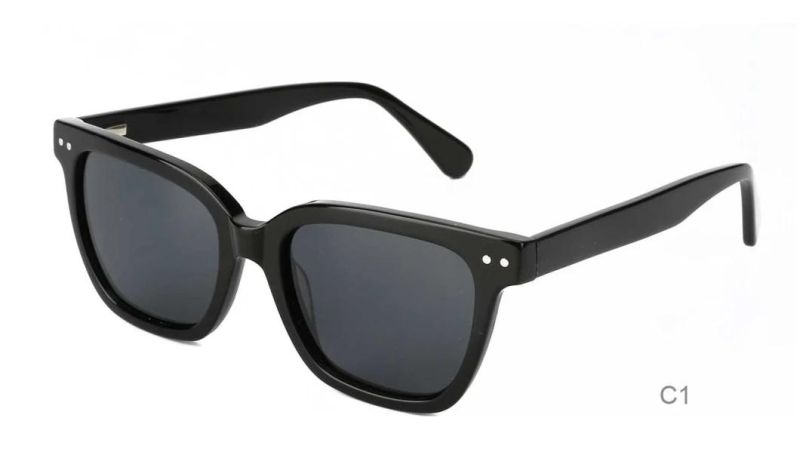 New Trendy Factory Handmade Acetate Polarized Sunglasses Double Color Sunglasses