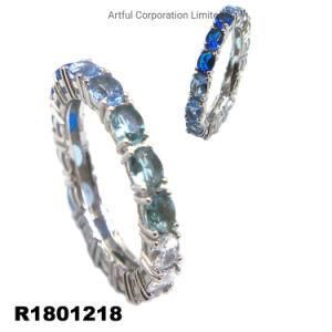 2020 New Style Silver Blue Ring