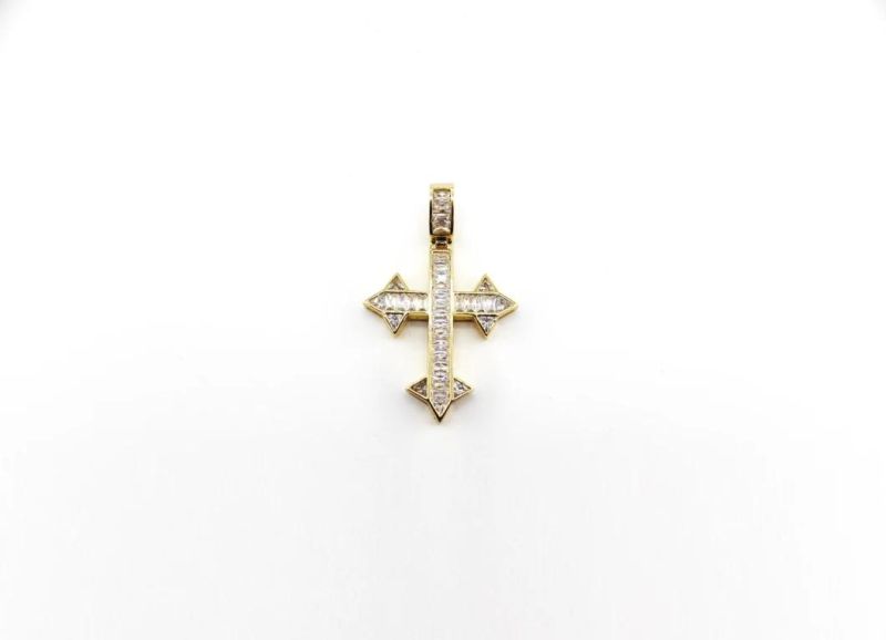 2021 Hip Hop Cross Cuban Chain Pendant Diamond Jewelry