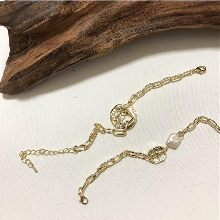 Fashionable and Elegant Geometric Natural Pearl Bracelet Jewelry