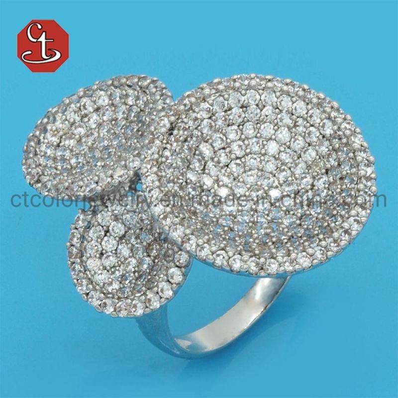 Hot Sale Women Finger Ring Cubic Zirconia Fashion Popular Bridal Rings Jewelry For Party Lady Accessories