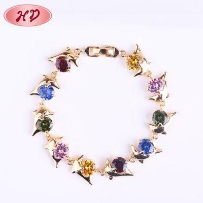 Fashion Charm Women Jewelry Bracelet with Colorful Stone