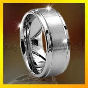 8mm Tungsten Ring Band for Men Fashion Jewelry