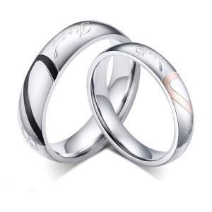 Fashion Jewelry Wedding Valentine&prime;s Day Gift Set Sliver Rings