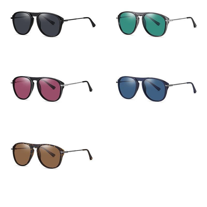 New Fashion Polarized Sunglasses Men′s Tr90 Frame Metal Sunglasses 3365