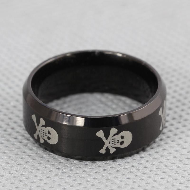 2019 New Couple Grind Skull Ring Biker Ring for Men and Women