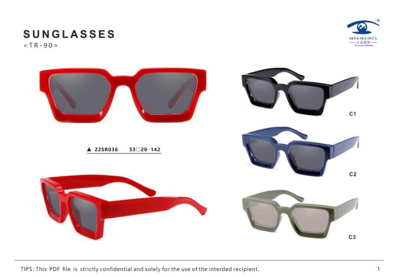 2023 Newest Fashion Design Custom Logo Luxury Women UV400 Bevel Tr90 Polarized Shades Sunglasses