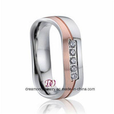 Unique New Arrival Stainless Steel Ring Rose Gold Jewelry