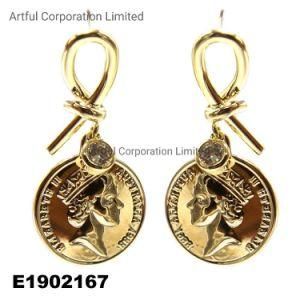 Fashion Women Gold Jewelry Eardrop Earring