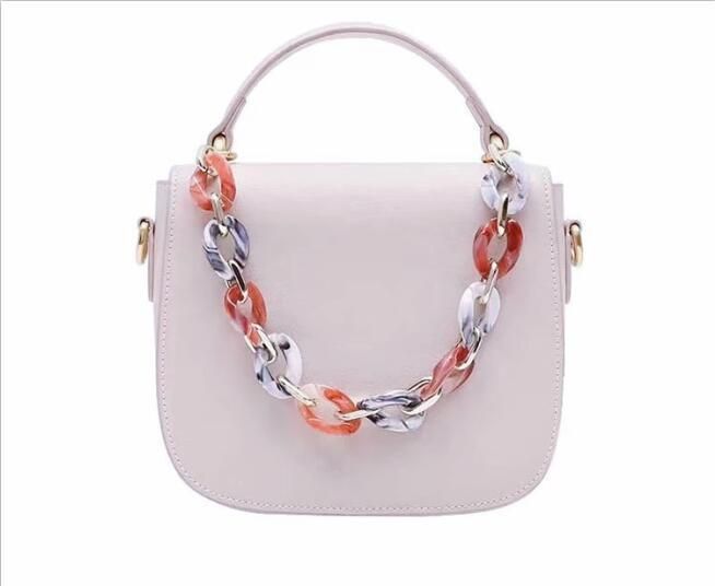 21.5*30mm Fashion New Pure Color Design Series Ornament Chain Plastic Chain Bag Accessories (YF304-19)