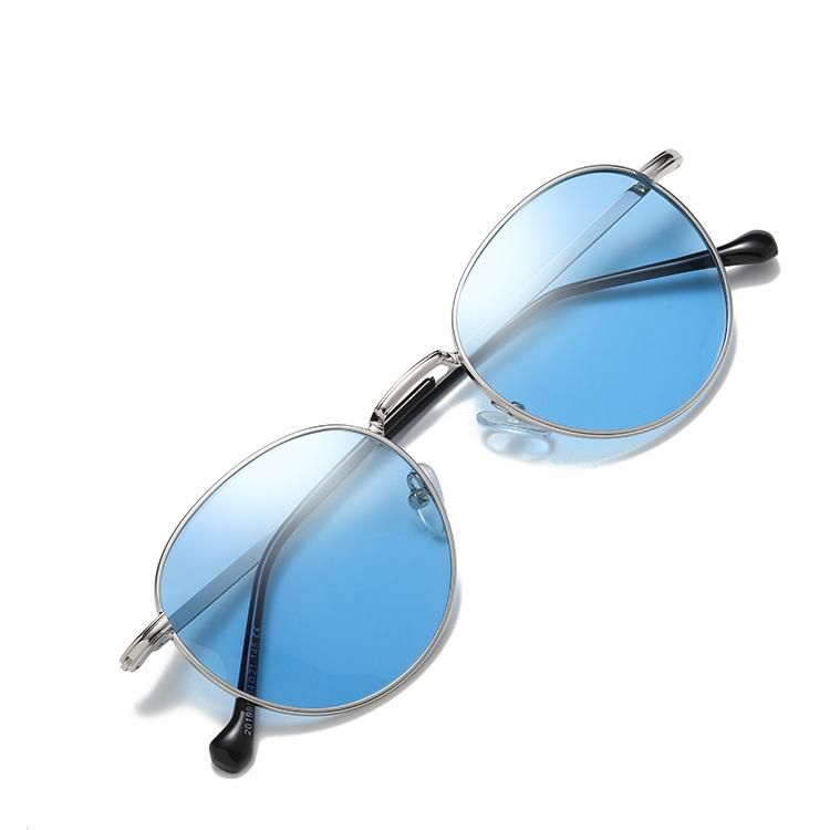 2019 Fashionable Round Shape Metal Sunglasses for Ready Made Goods